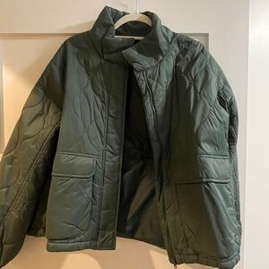 Old Navy Quilted Jacket in Dark Green